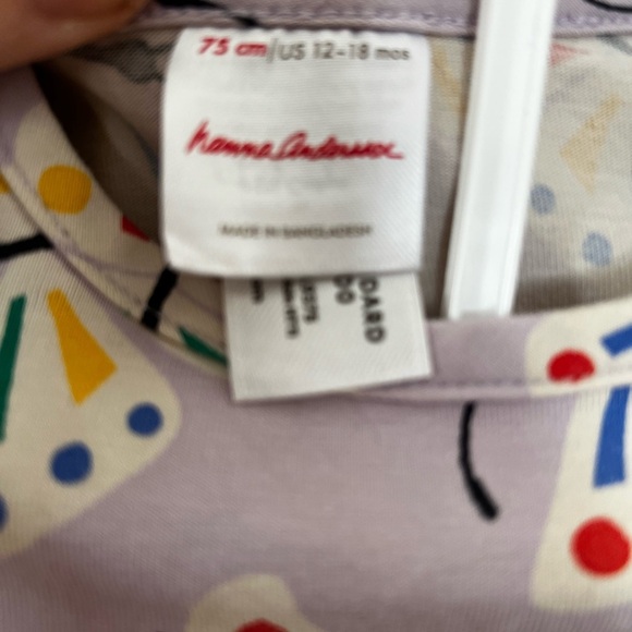 Hanna Andersson Butterfly Skater Dress in Organic Cotton Matching Leggings 12-18 - Picture 4 of 4
